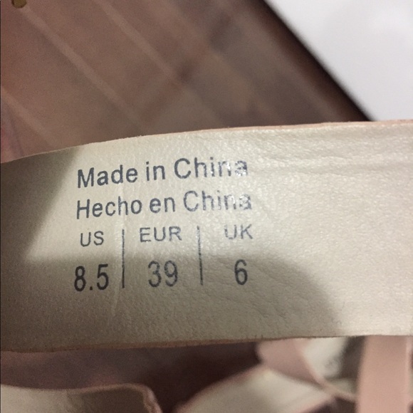 ShoeMint Nude heel sandals size 8.5 - Picture 5 of 7